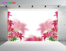 SHUOZHIKE Vinyl Custom Photography Backdrops Photo Studio Props Wood Planks and flower theme Photography Background SZ-42